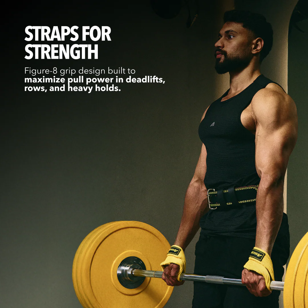 Eight lifting strap - Yellow - Image 7