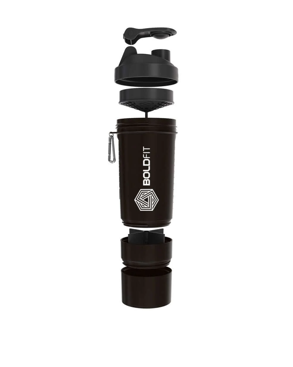 Gym Smart Shaker Bottle 500ml with Extra Compartment - Image 3