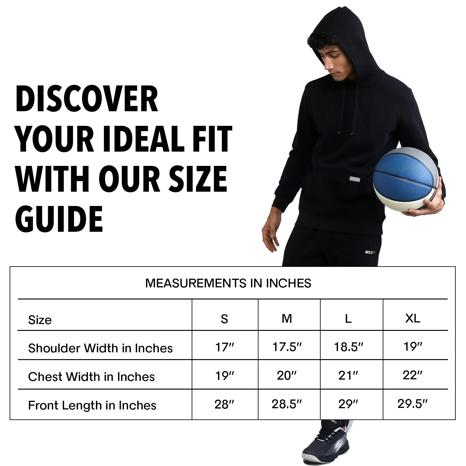 Classic Mens Hoodie - Black - Image 6