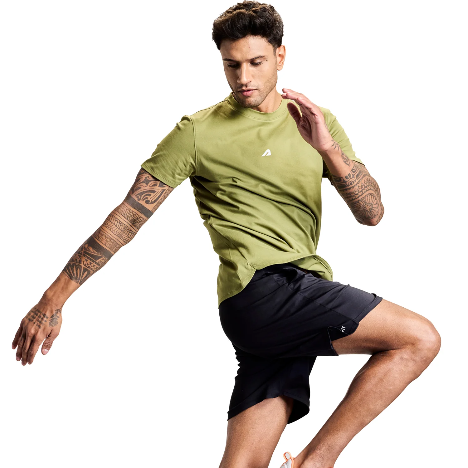 Intense Mens Tee - Olive - Image 3