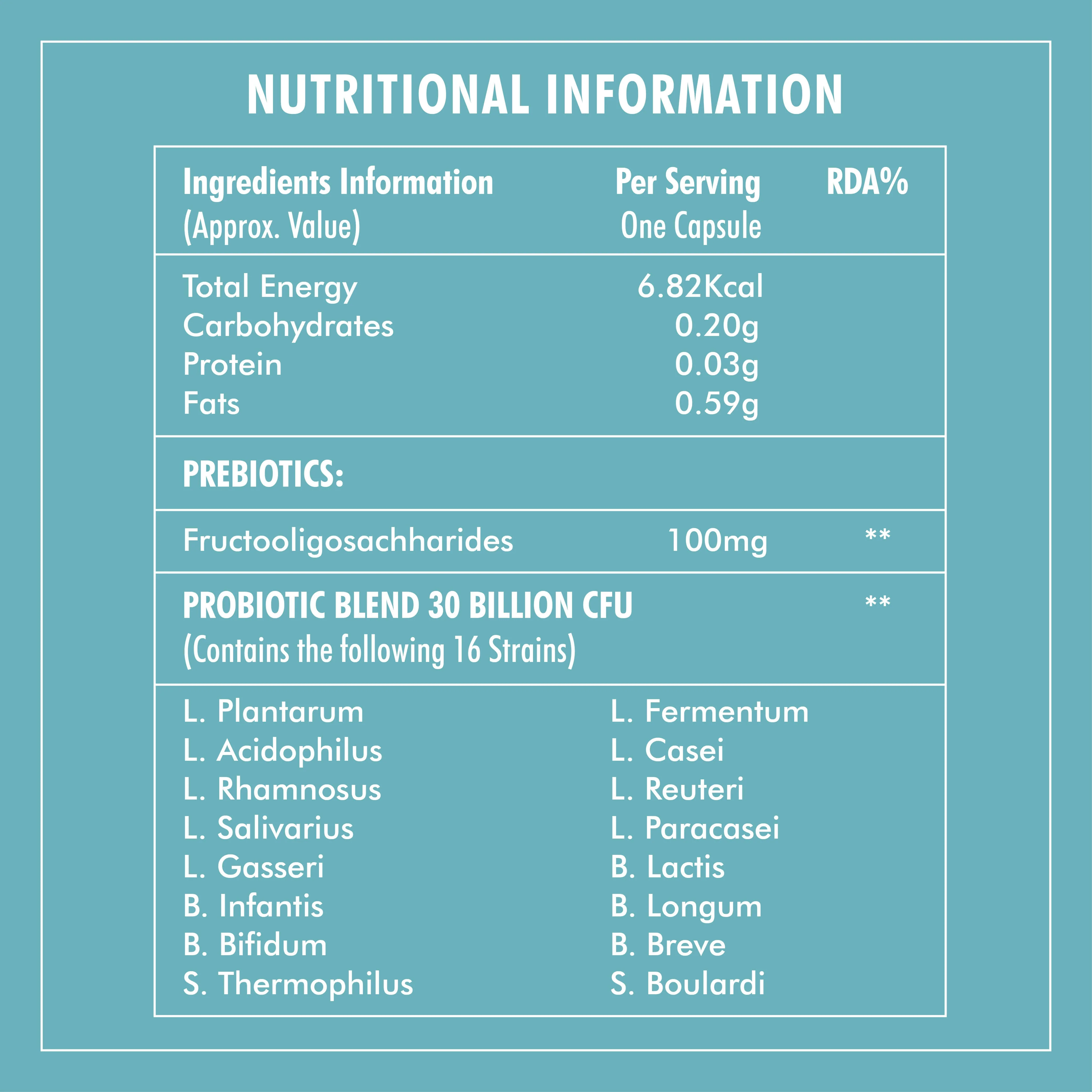 Probiotics Supplement - 30 Billion - Image 2