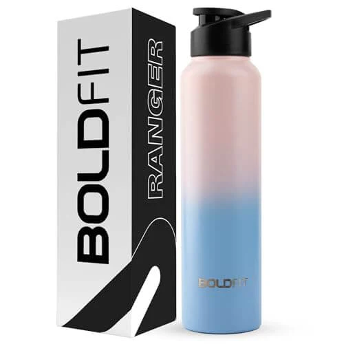Stainless Steel water bottle - Black 1000ml - Image 3