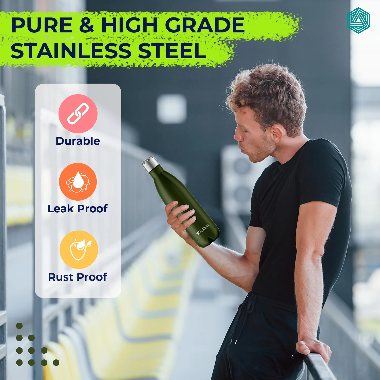 Ranger Stainless Steel Water Bottle - 1L - Image 25
