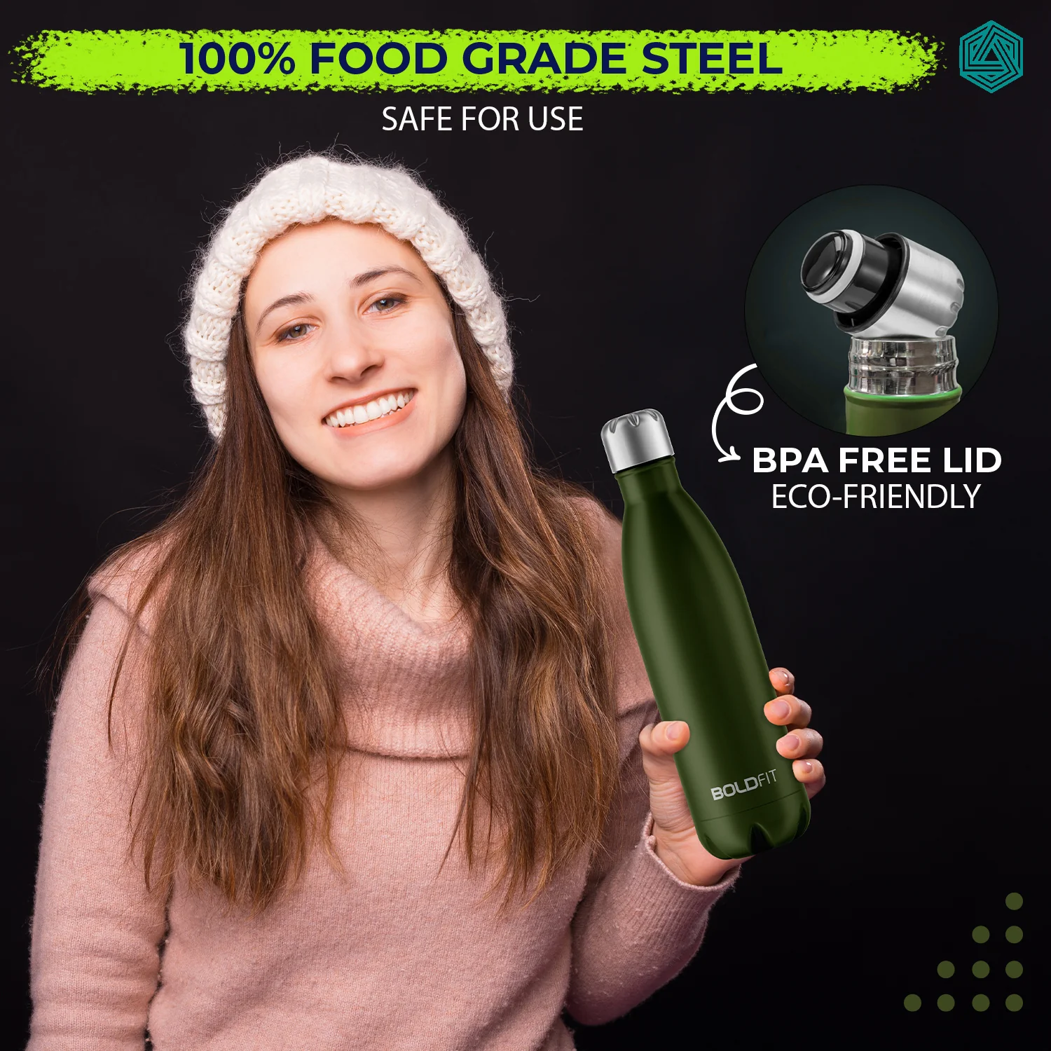 Ranger Stainless Steel Water Bottle - 1L - Image 28