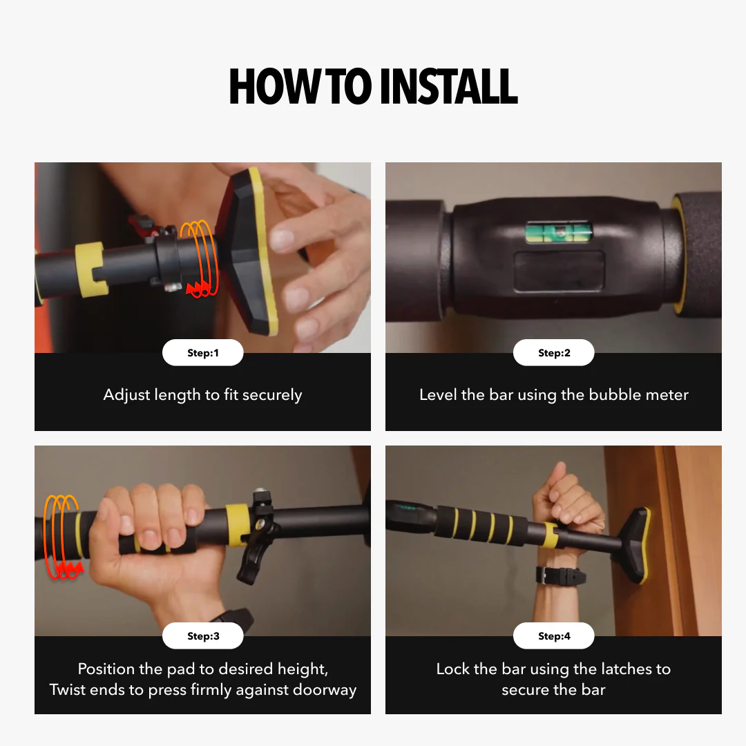Ultimate Pull up Bar - Yellow - Image 10