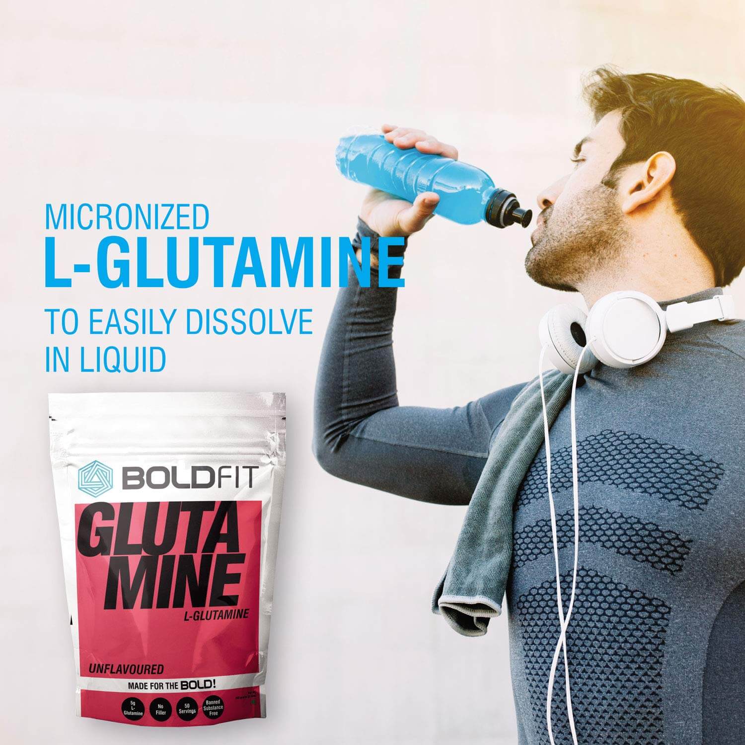 Unflavoured 100% Pure L-Glutamine - Image 3