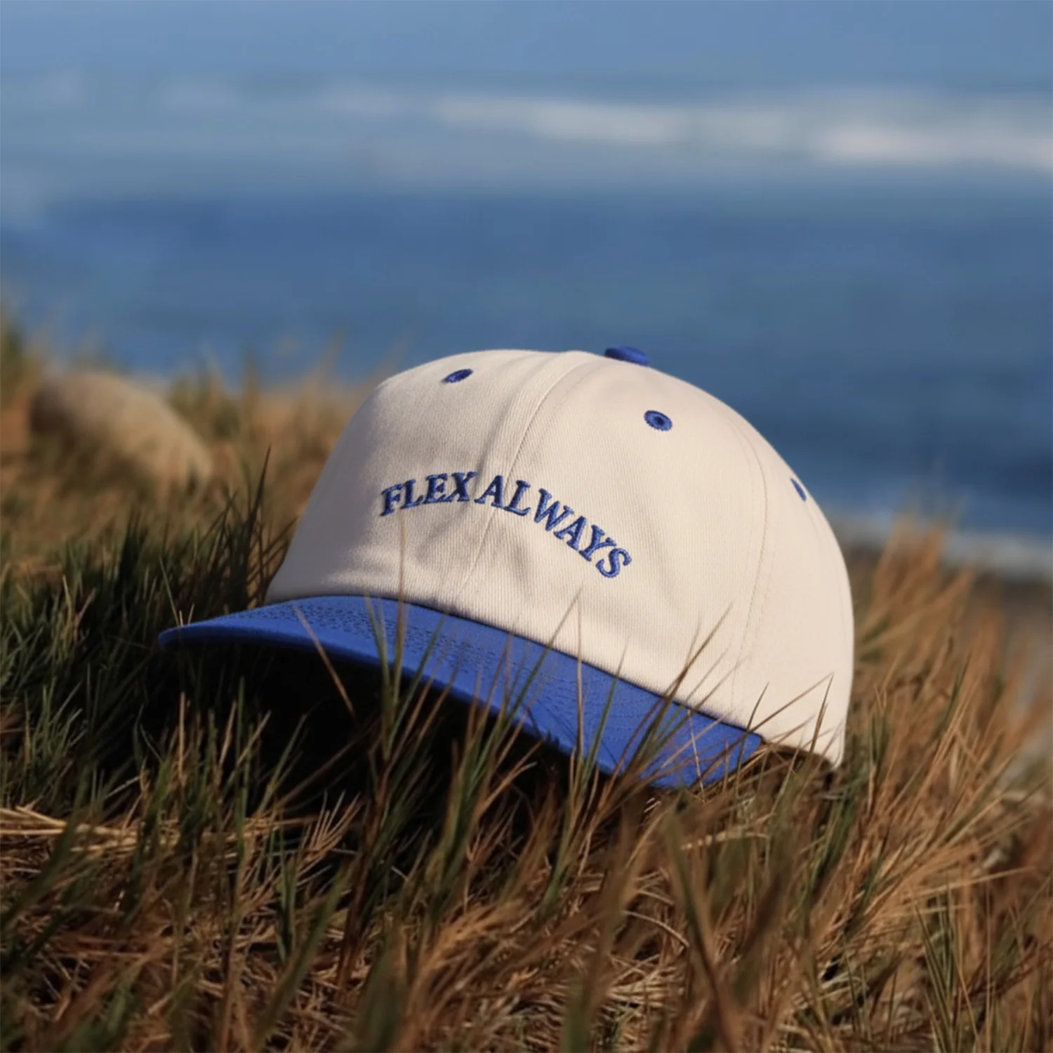 Washed Caps White Blue Flex Always - Image 5