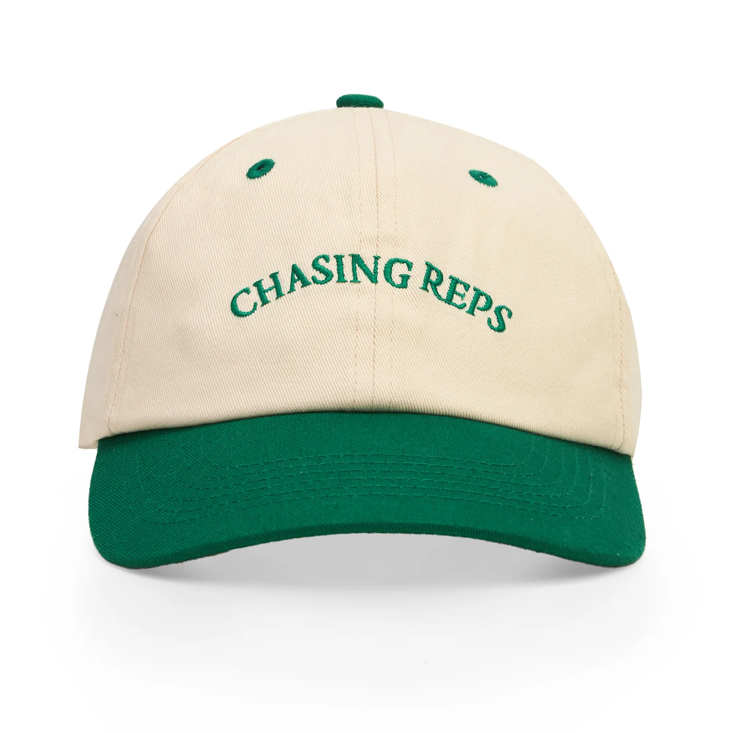 Washed Caps White Green Chasing Reps - Image 4