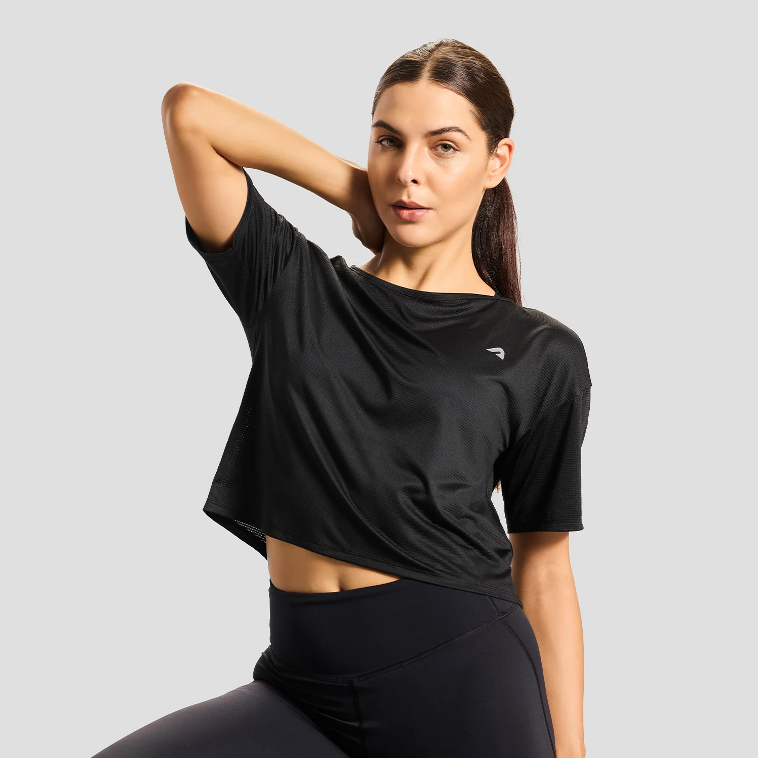 Level Up Womens Tee - Black - Image 3