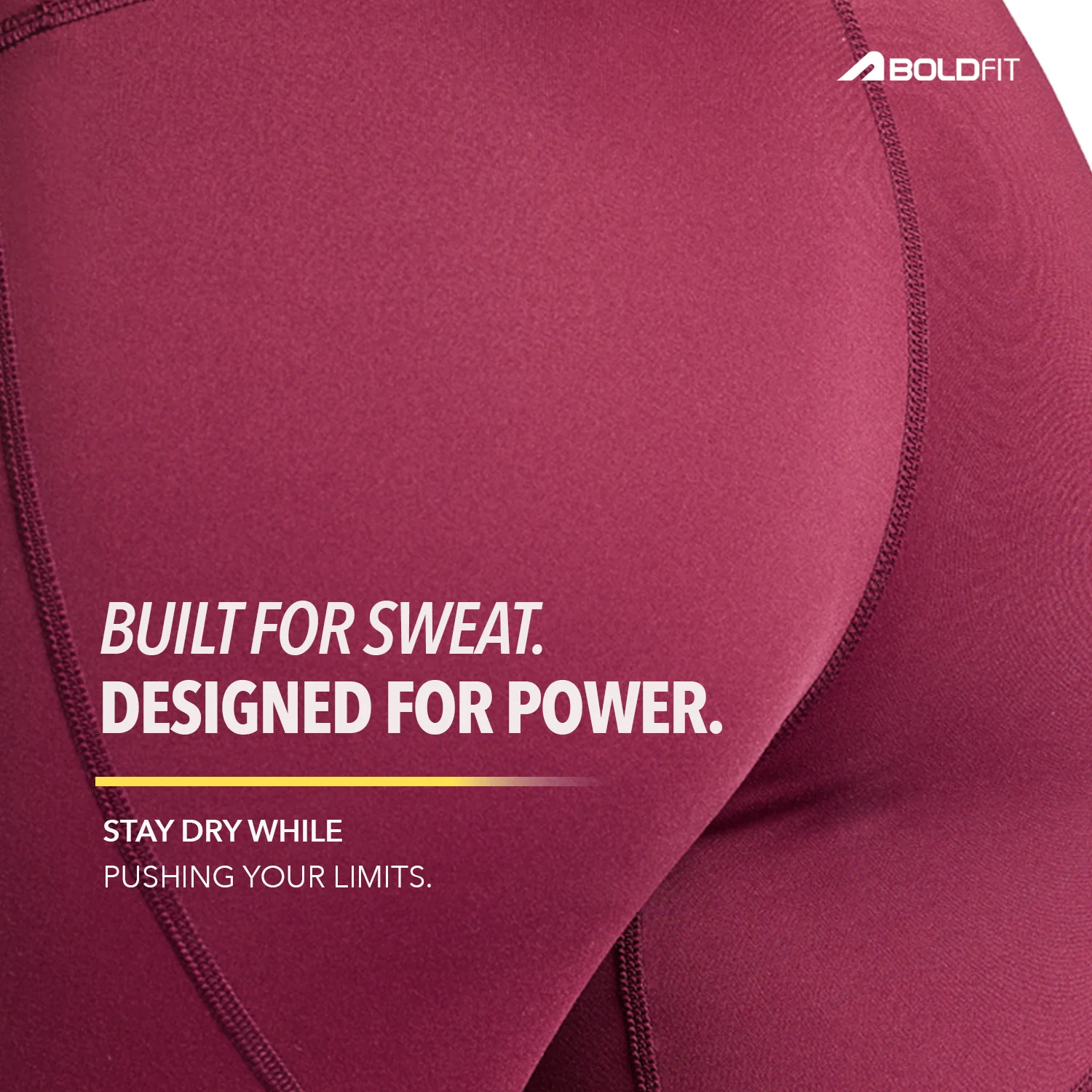 LIMITLESS NYLOFLEX HIGH RISE TIGHTS - Burgundy - Image 5