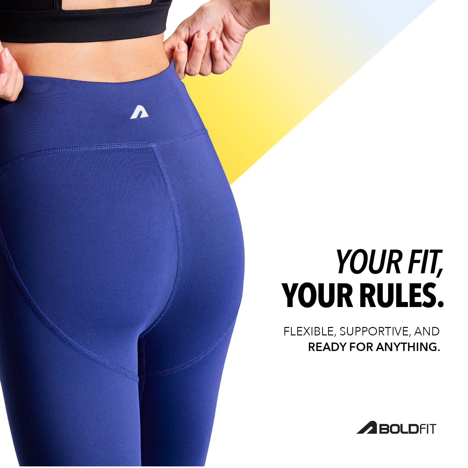 LIMITLESS NYLOFLEX HIGH RISE TIGHTS - Navy - Image 4