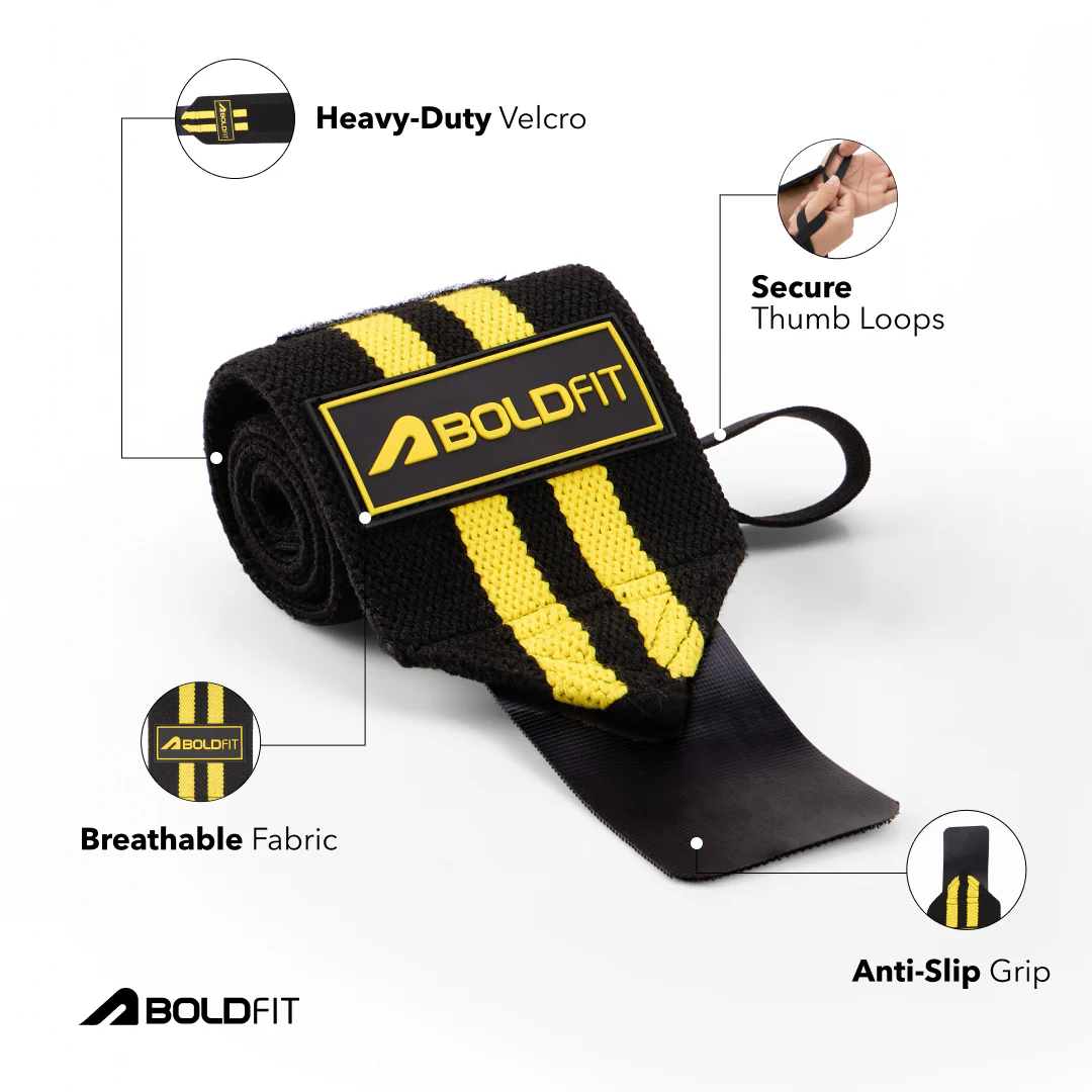 Force Grip Wrist wrap -Black - Image 8